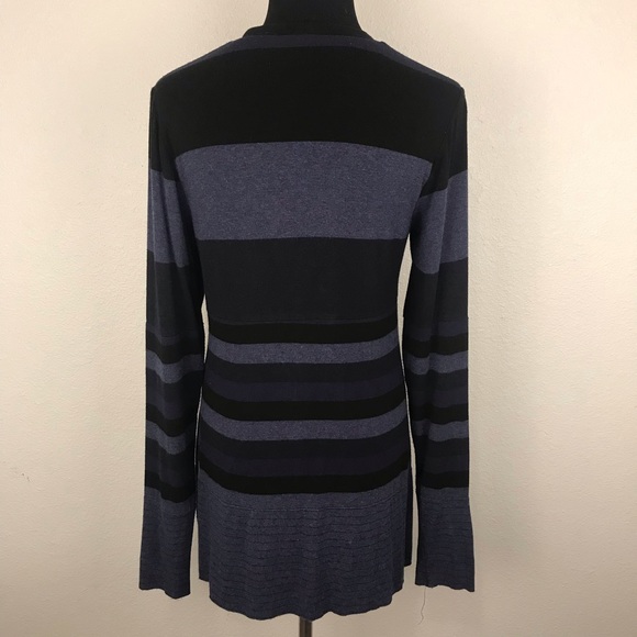 BAILEY 44 | Blue Striped Snap Button Cardigan M - Picture 4 of 6